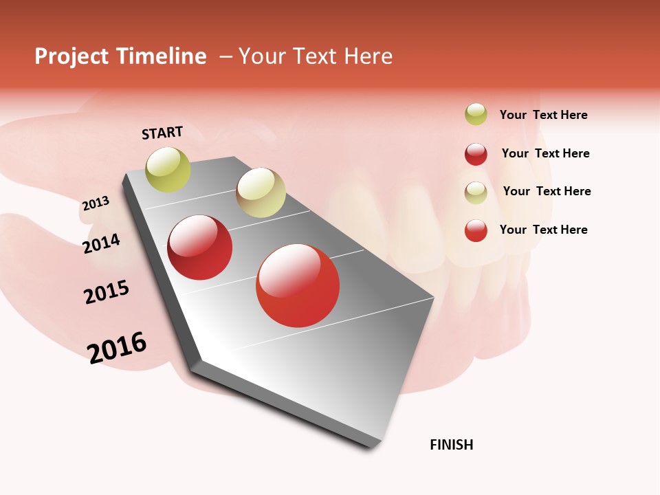 Upper Prosthetic Equipment Human Teeth PowerPoint Template