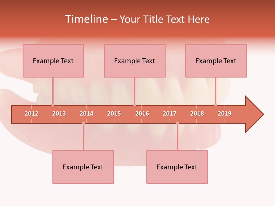 Upper Prosthetic Equipment Human Teeth PowerPoint Template