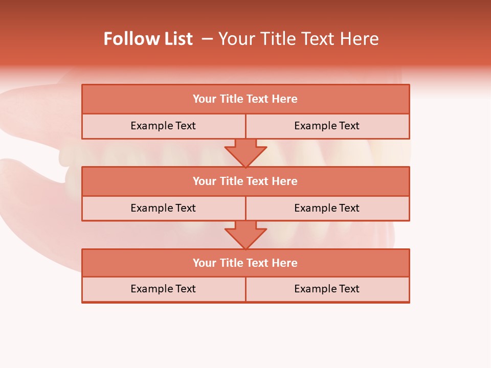 Upper Prosthetic Equipment Human Teeth PowerPoint Template