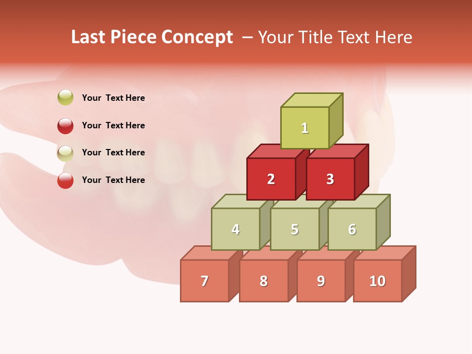 Upper Prosthetic Equipment Human Teeth PowerPoint Template