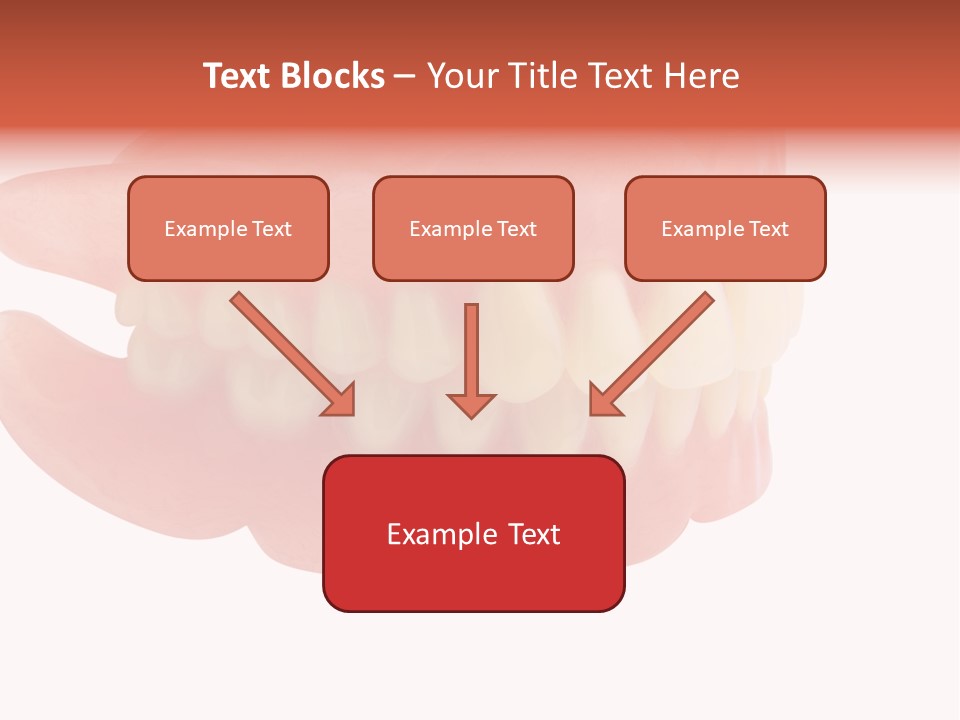 Upper Prosthetic Equipment Human Teeth PowerPoint Template