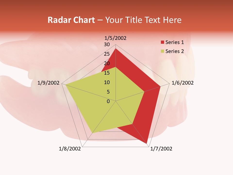Upper Prosthetic Equipment Human Teeth PowerPoint Template