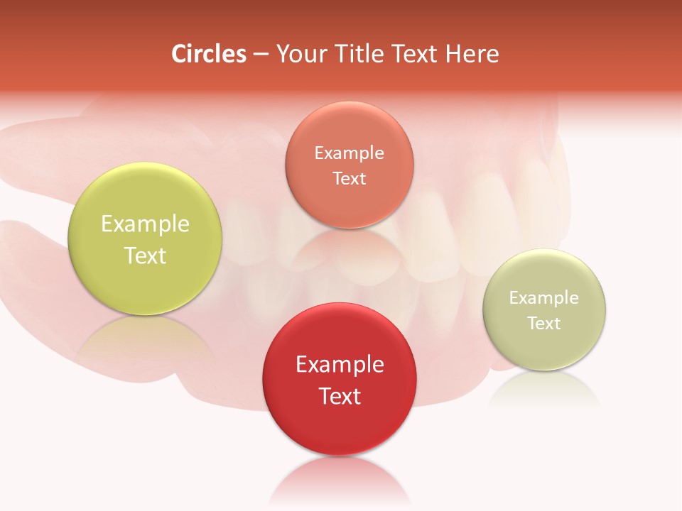 Upper Prosthetic Equipment Human Teeth PowerPoint Template