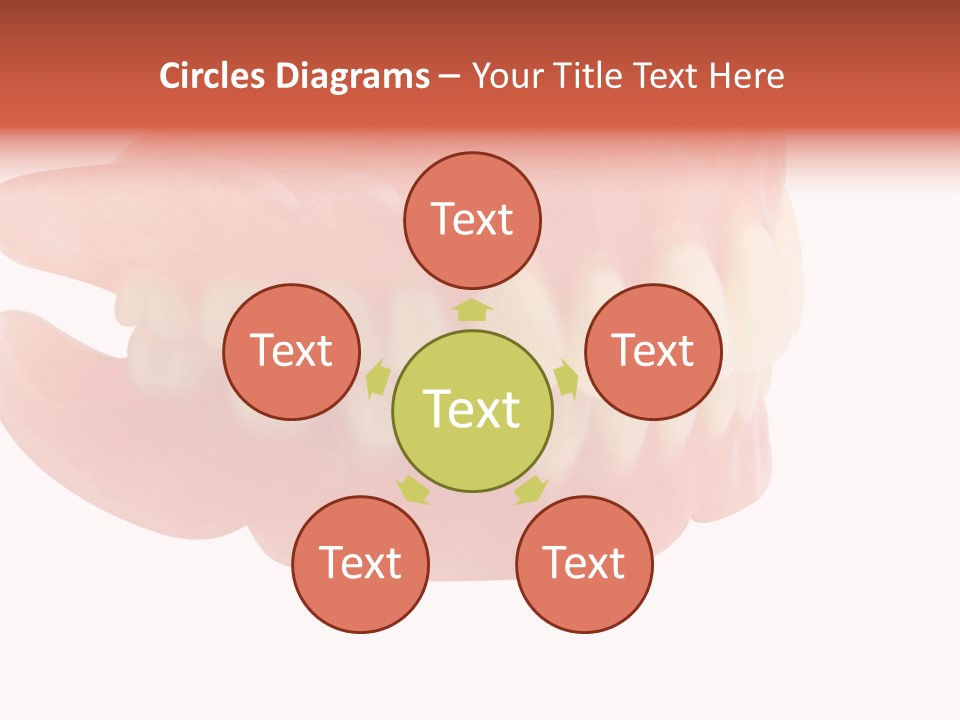 Upper Prosthetic Equipment Human Teeth PowerPoint Template