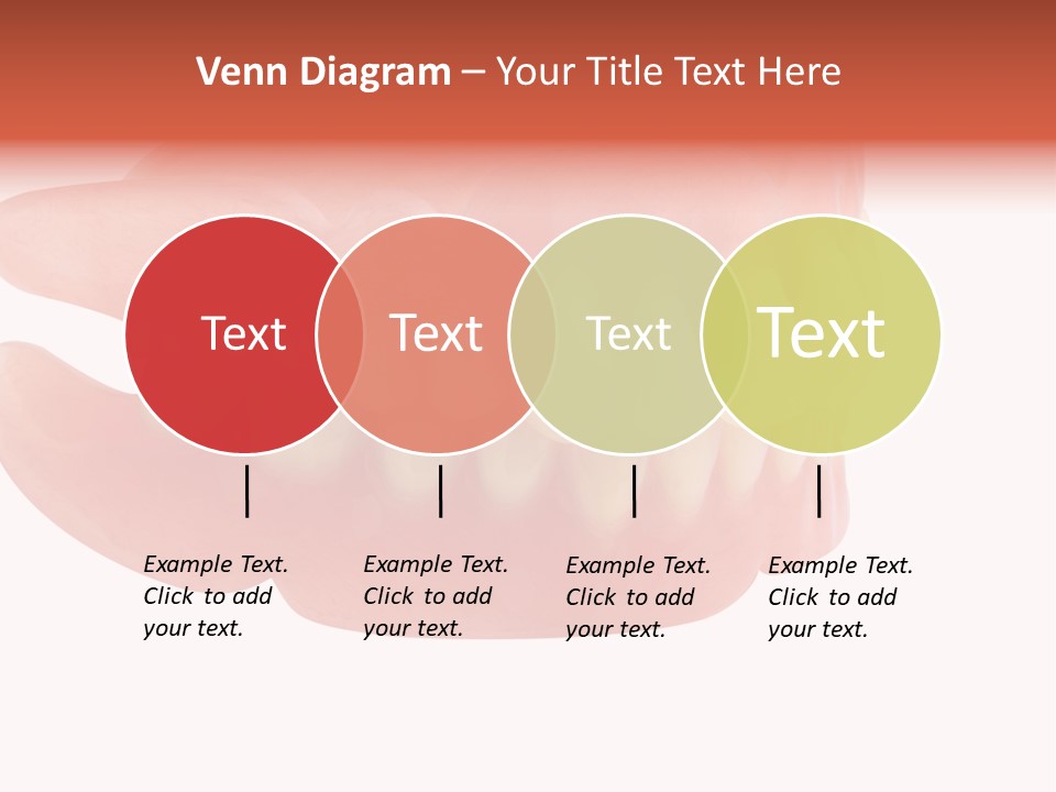 Upper Prosthetic Equipment Human Teeth PowerPoint Template