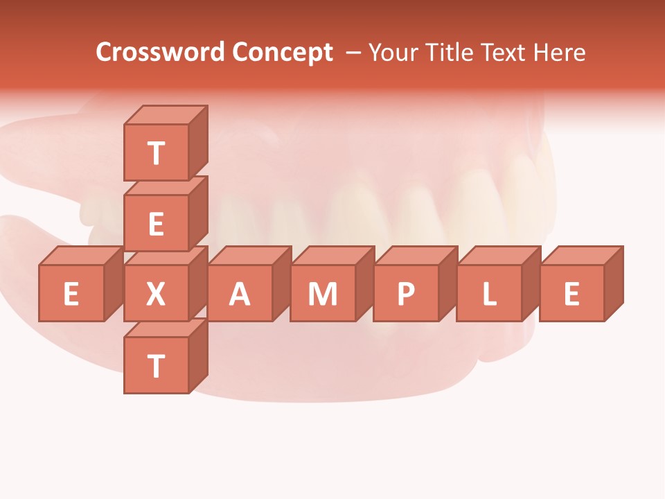 Upper Prosthetic Equipment Human Teeth PowerPoint Template