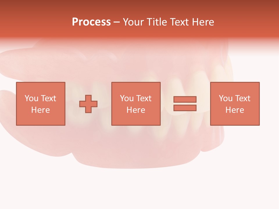Upper Prosthetic Equipment Human Teeth PowerPoint Template