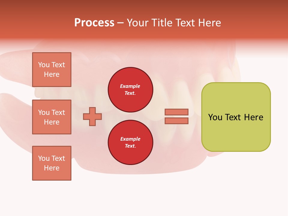 Upper Prosthetic Equipment Human Teeth PowerPoint Template