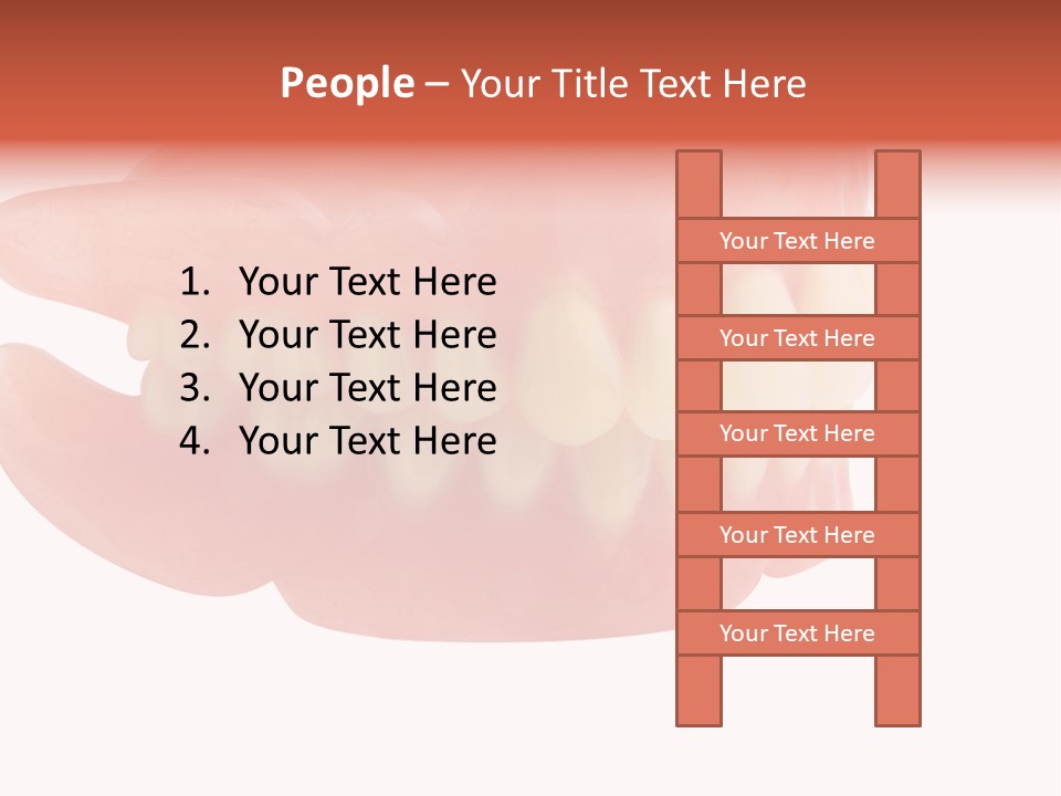 Upper Prosthetic Equipment Human Teeth PowerPoint Template