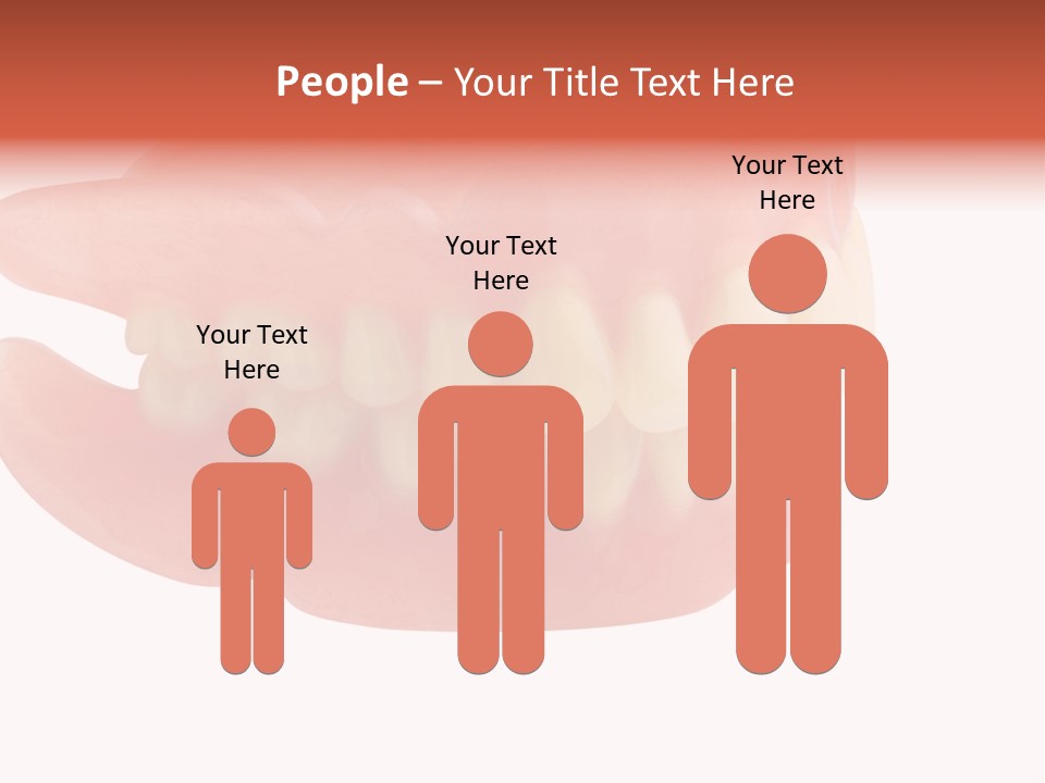 Upper Prosthetic Equipment Human Teeth PowerPoint Template