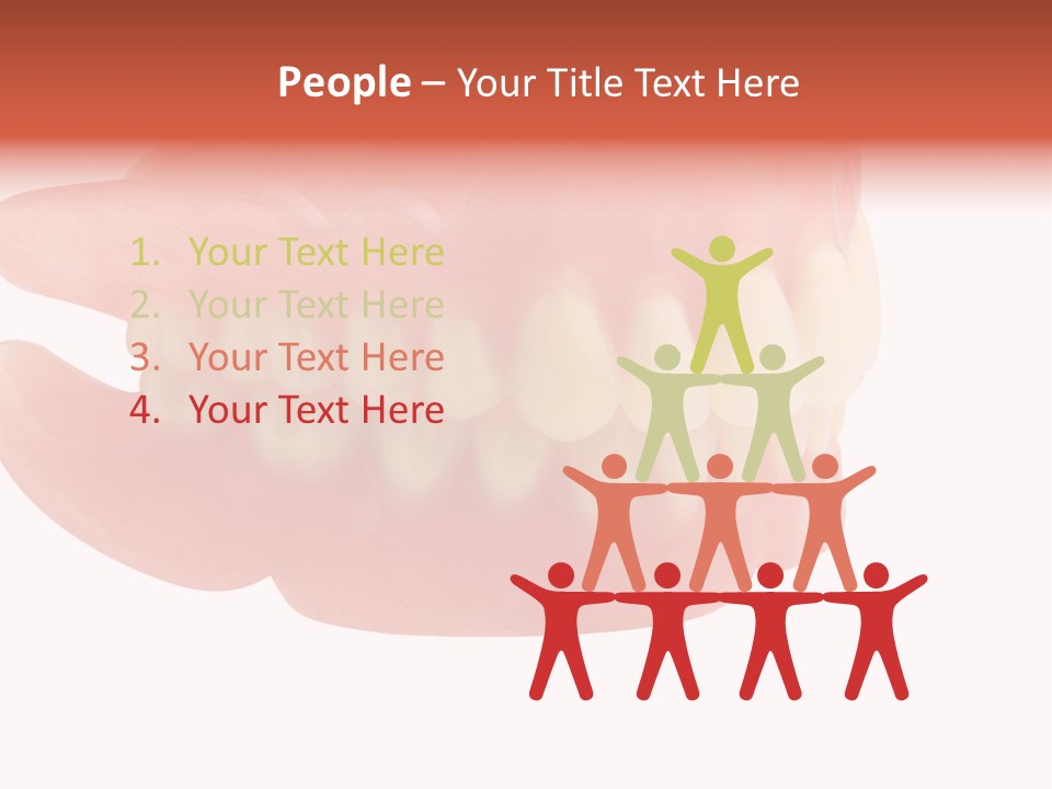 Upper Prosthetic Equipment Human Teeth PowerPoint Template