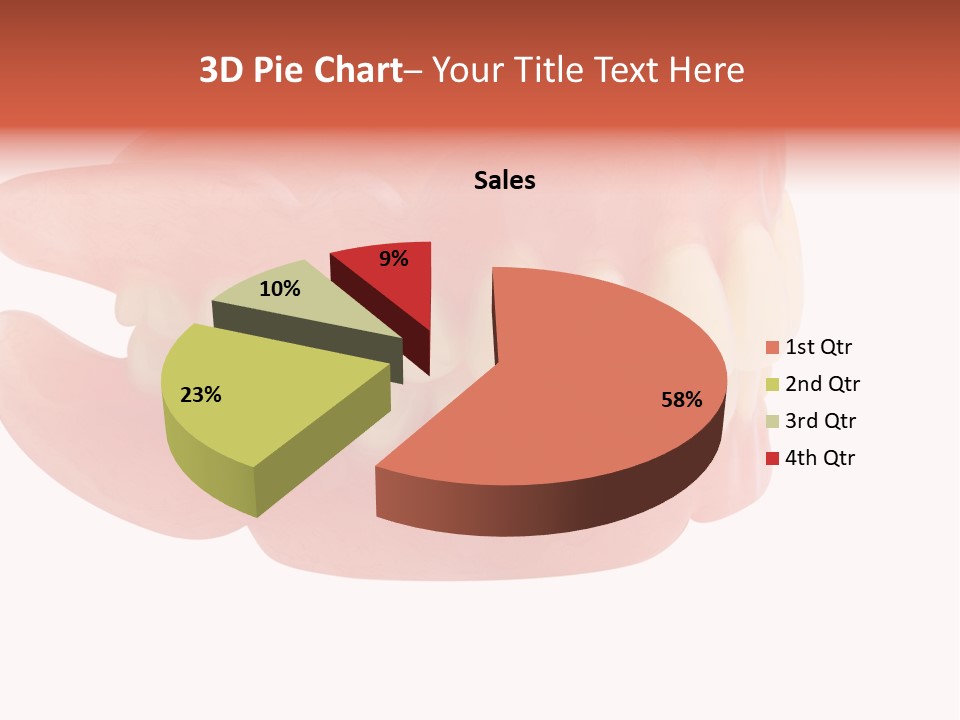 Upper Prosthetic Equipment Human Teeth PowerPoint Template