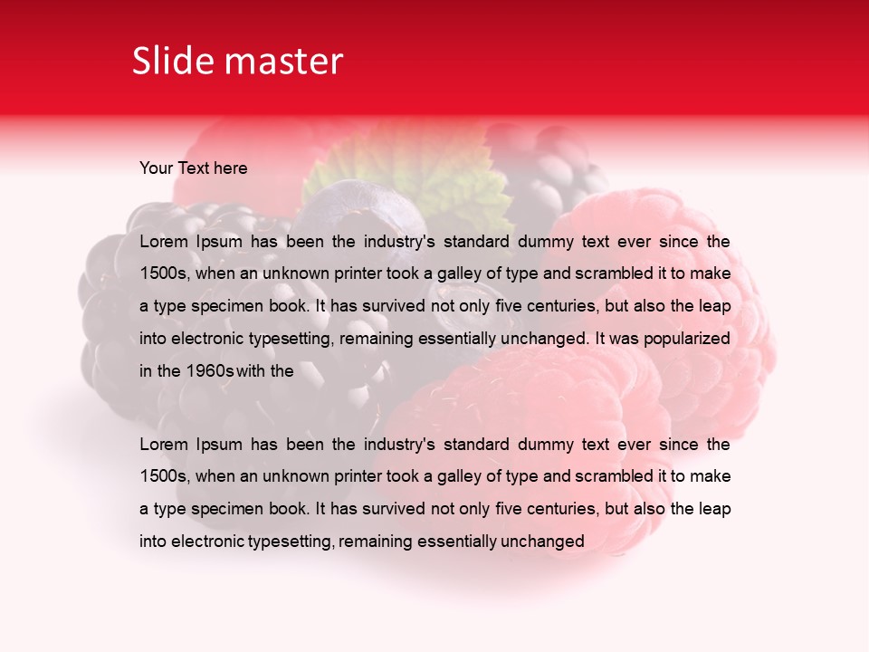 Care Stem Dessert PowerPoint Template