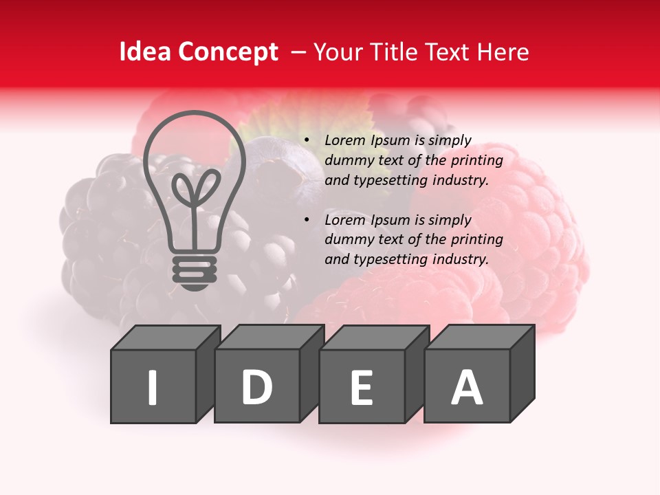 Care Stem Dessert PowerPoint Template