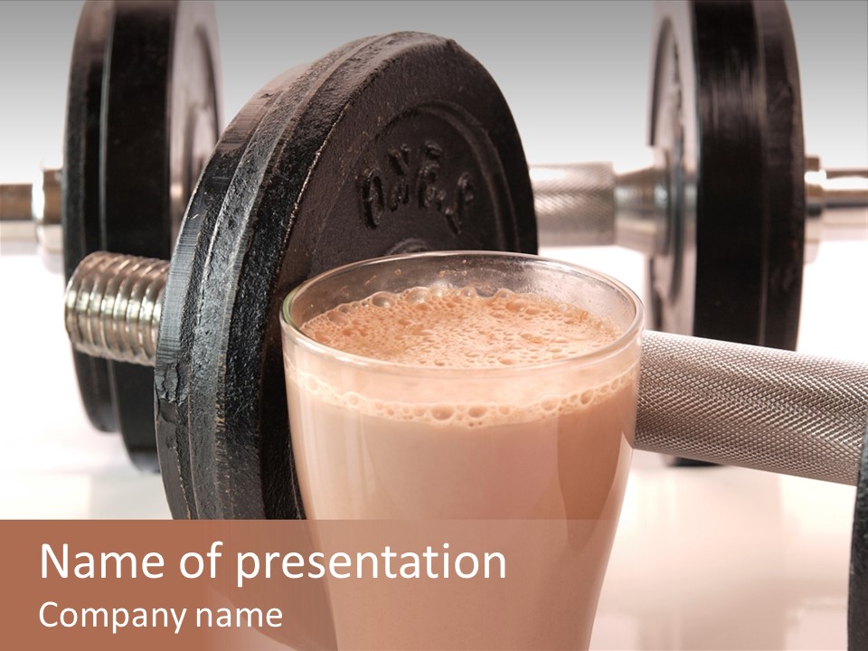 Training Beverage Sports PowerPoint Template