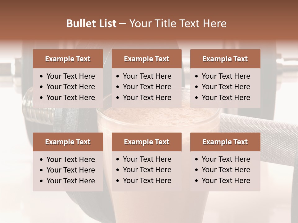 Training Beverage Sports PowerPoint Template