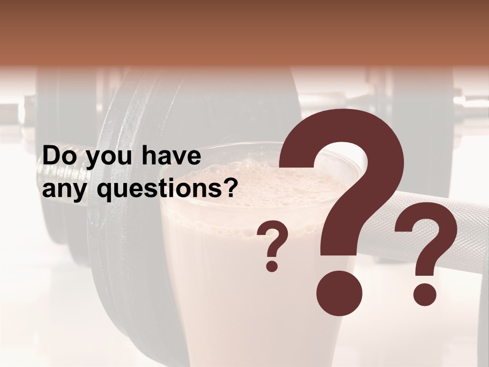 Training Beverage Sports PowerPoint Template