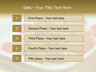 Yellow Salted Salt PowerPoint Template