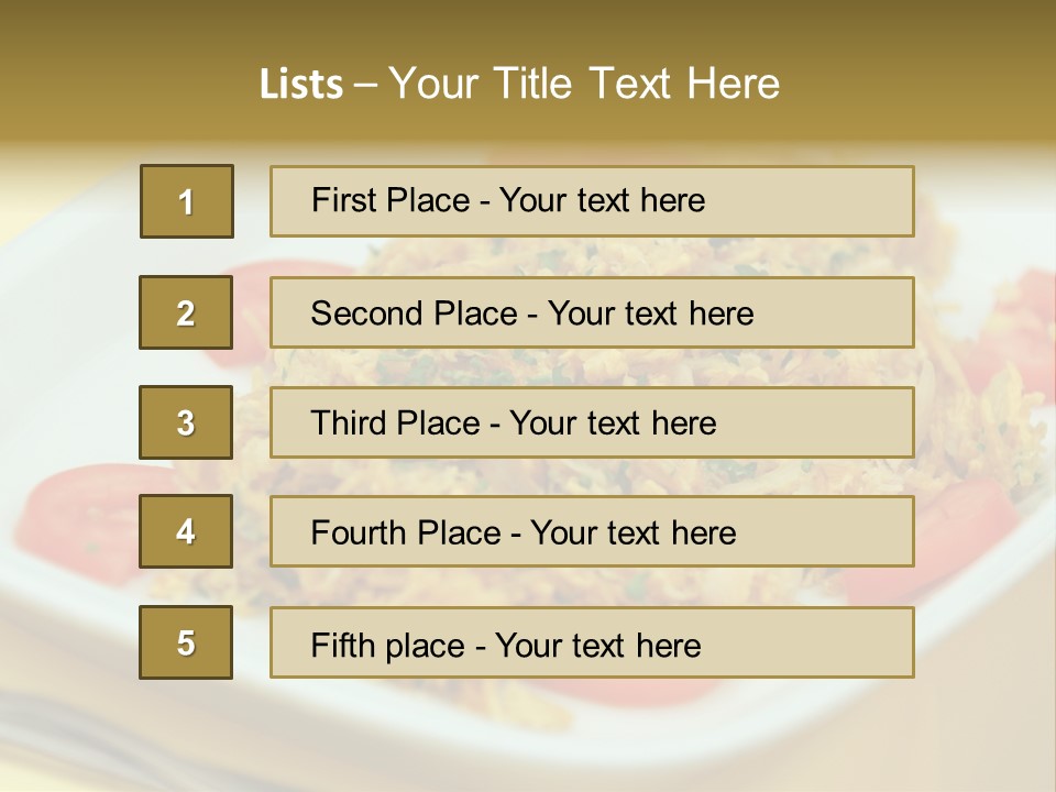 Yellow Salted Salt PowerPoint Template