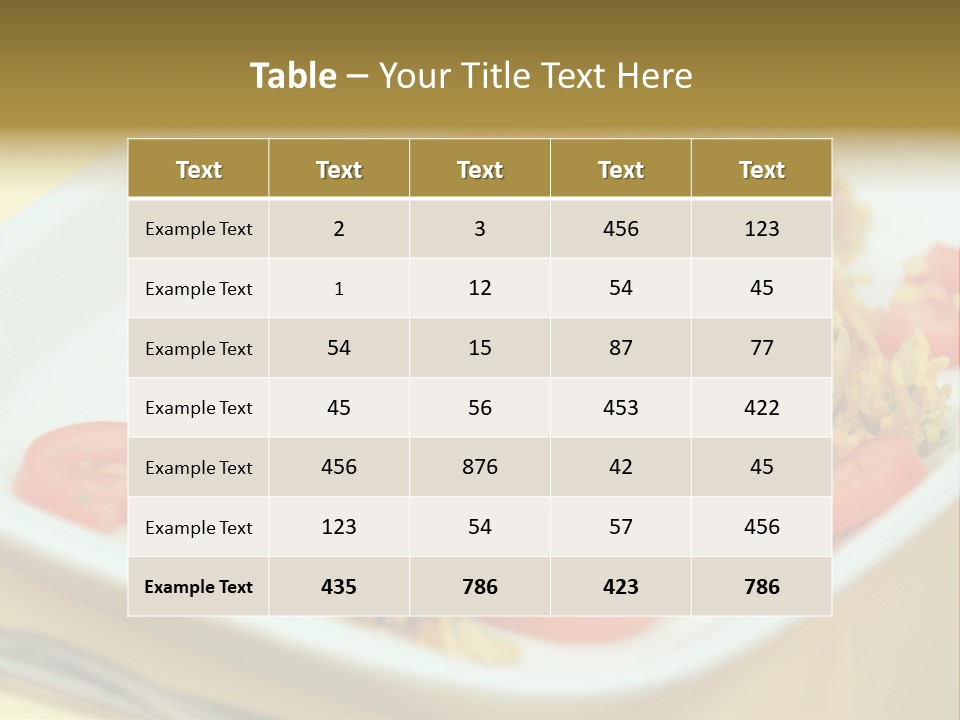 Yellow Salted Salt PowerPoint Template