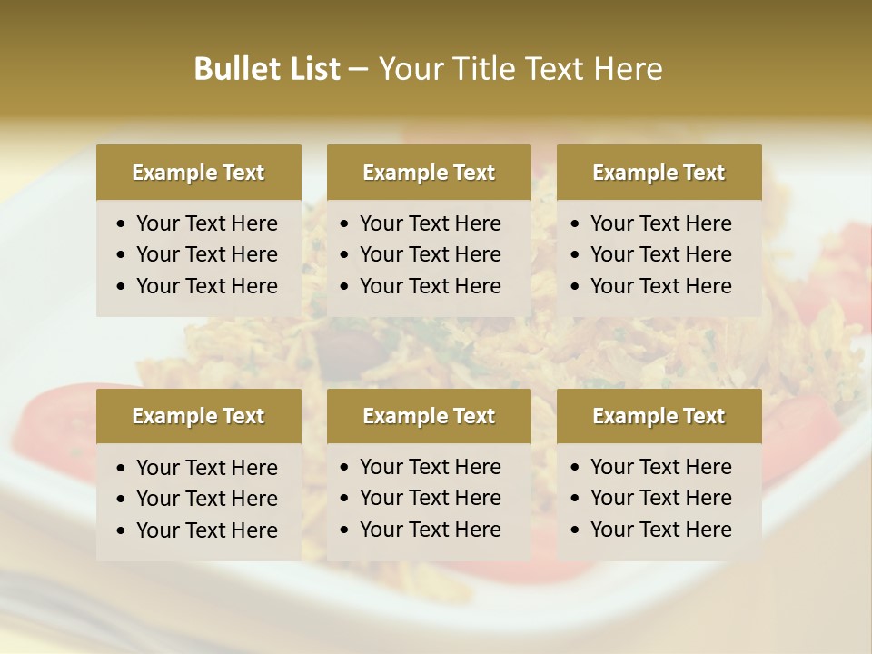 Yellow Salted Salt PowerPoint Template
