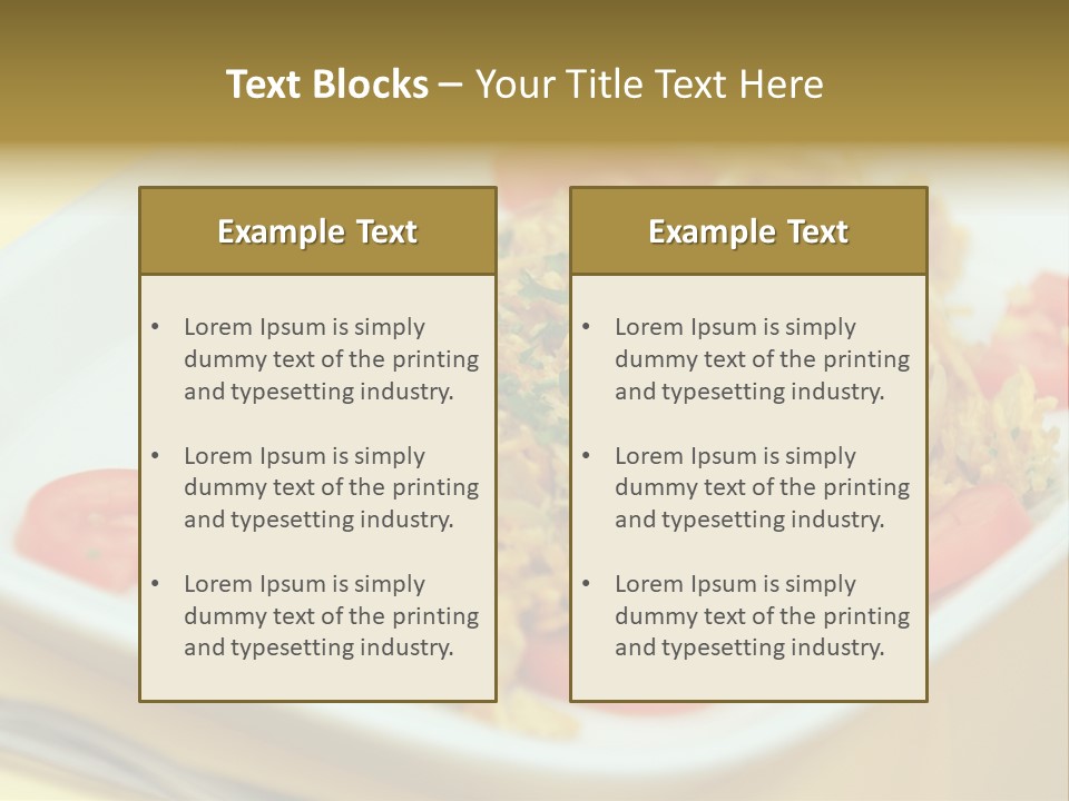 Yellow Salted Salt PowerPoint Template