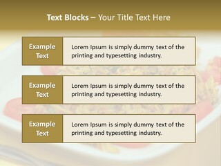 Yellow Salted Salt PowerPoint Template