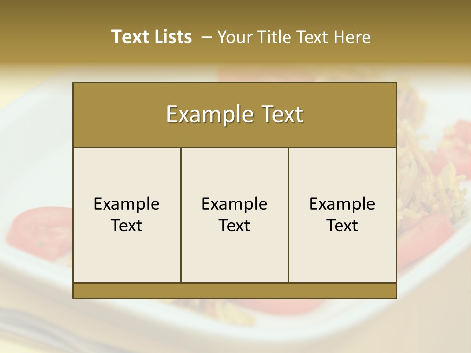 Yellow Salted Salt PowerPoint Template