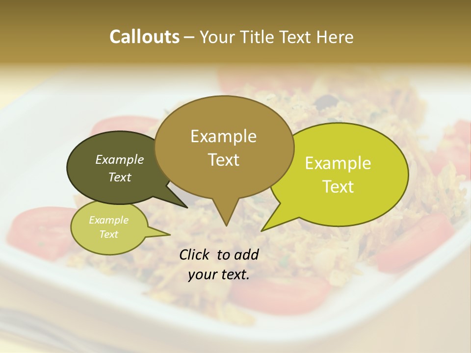 Yellow Salted Salt PowerPoint Template