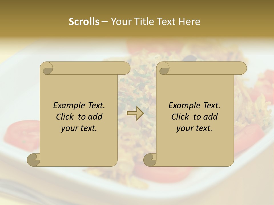 Yellow Salted Salt PowerPoint Template