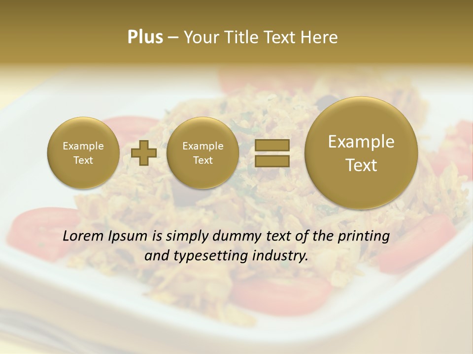 Yellow Salted Salt PowerPoint Template