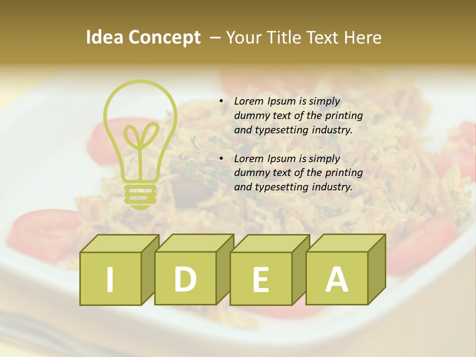 Yellow Salted Salt PowerPoint Template