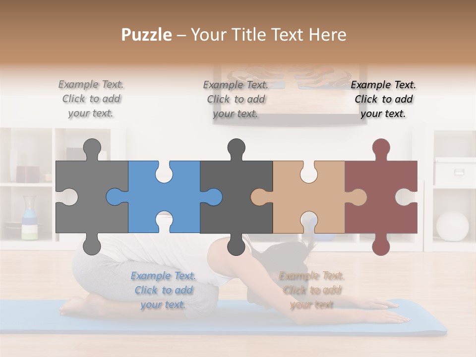 Girl Internet Physical PowerPoint Template