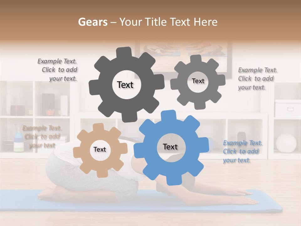 Girl Internet Physical PowerPoint Template