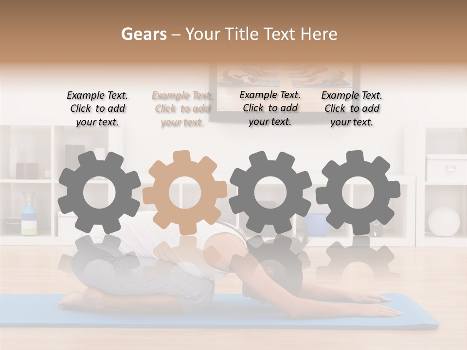 Girl Internet Physical PowerPoint Template