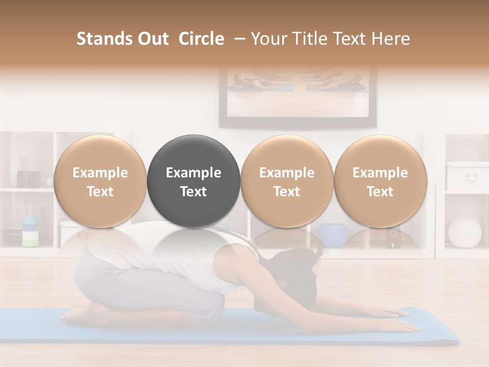 Girl Internet Physical PowerPoint Template