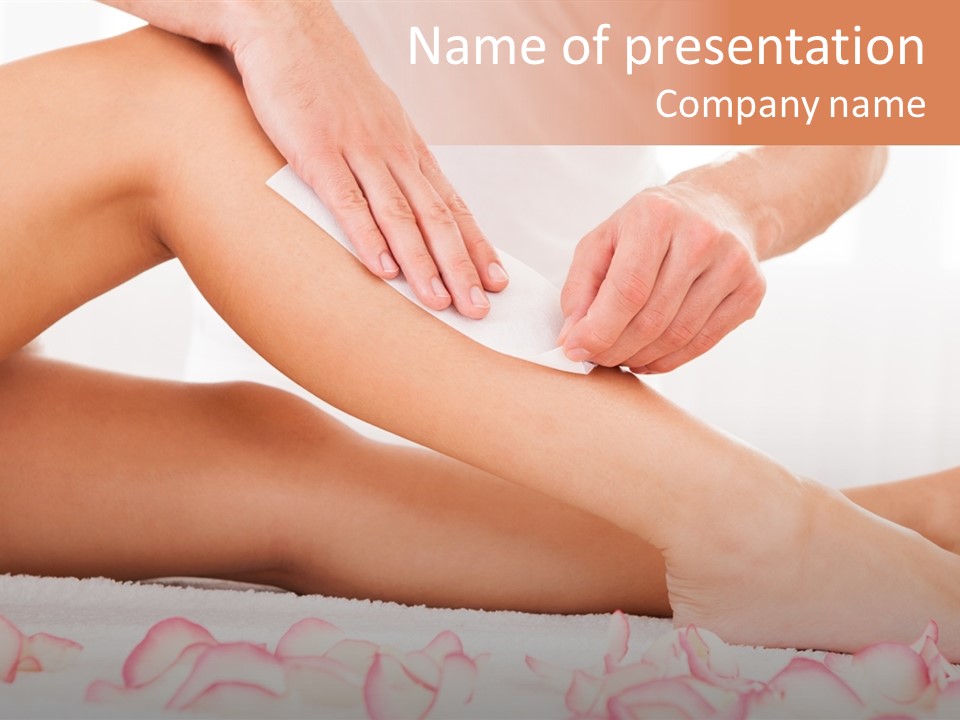 Removal Enjoyment Female PowerPoint Template