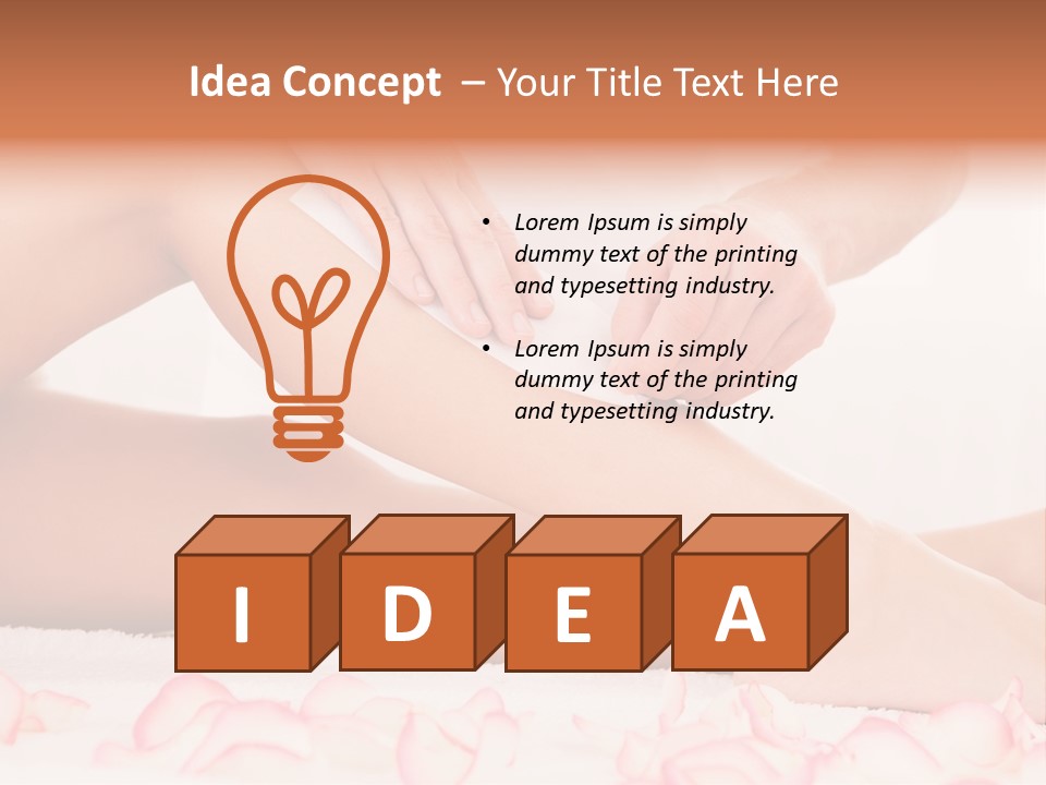 Removal Enjoyment Female PowerPoint Template