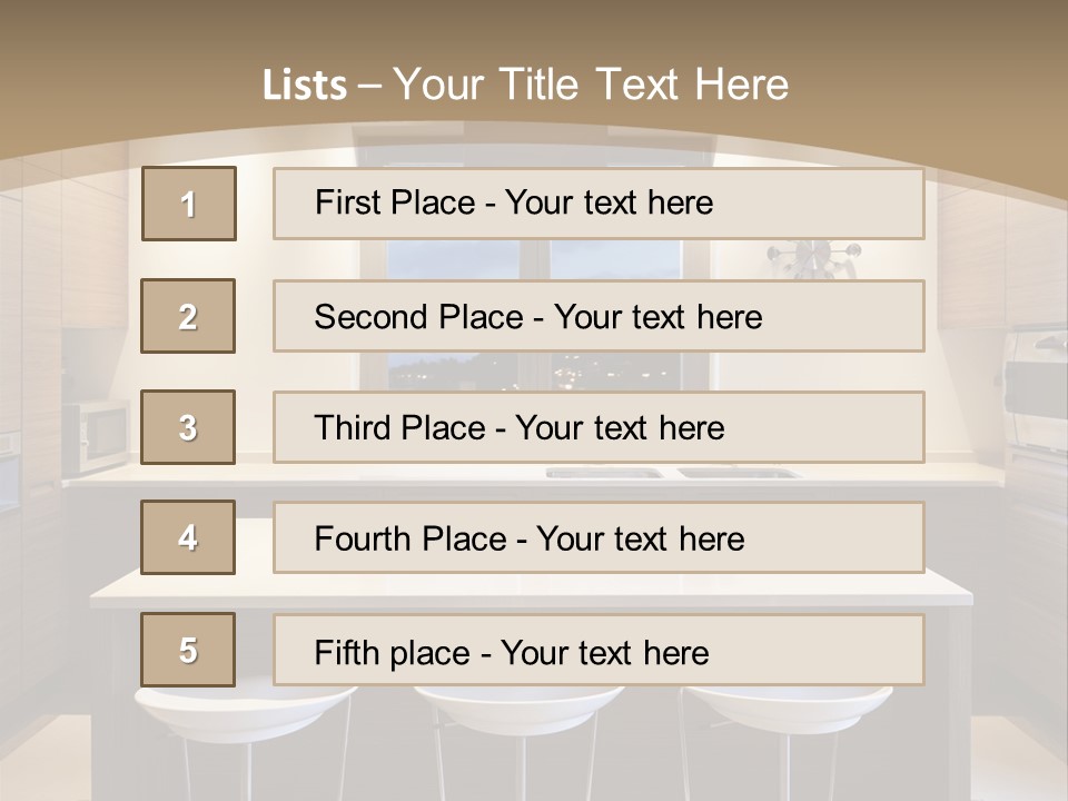 Kitchen View New PowerPoint Template
