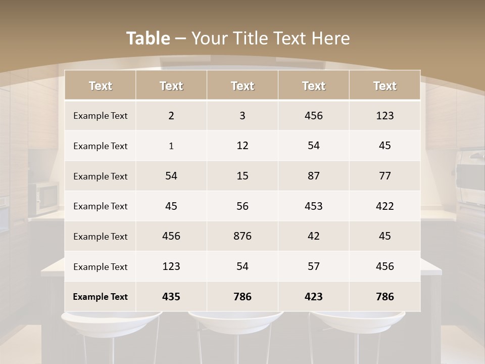 Kitchen View New PowerPoint Template