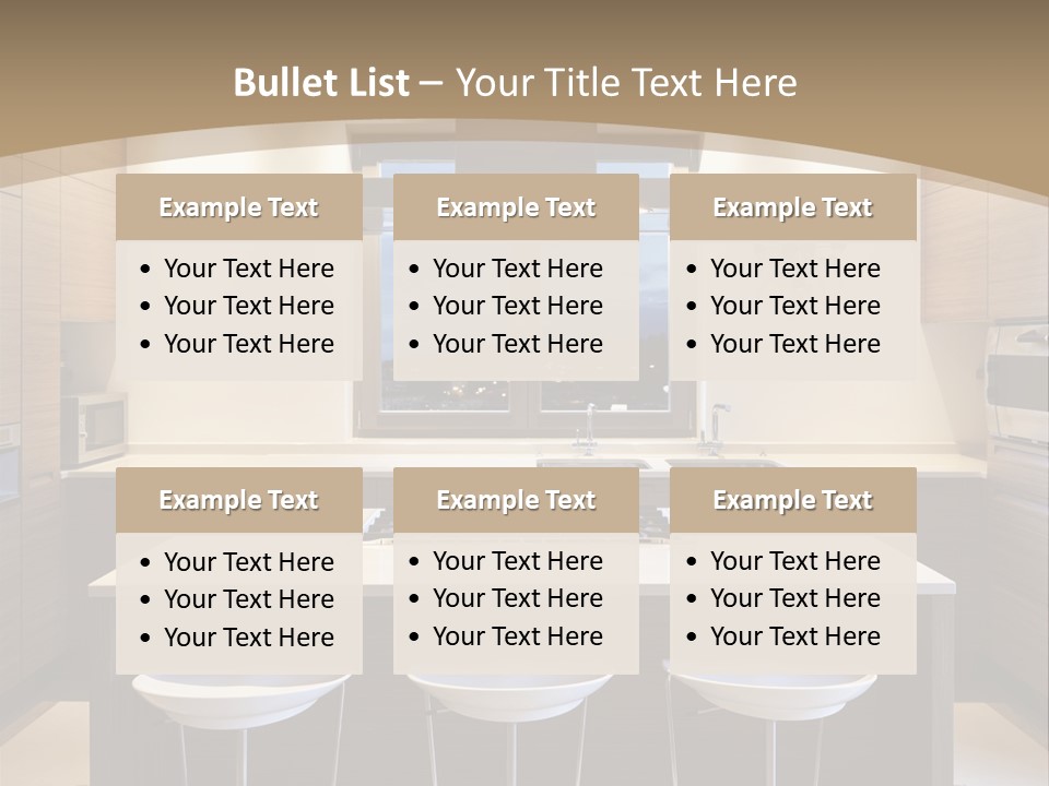 Kitchen View New PowerPoint Template