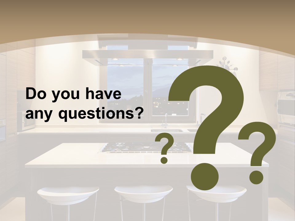 Kitchen View New PowerPoint Template