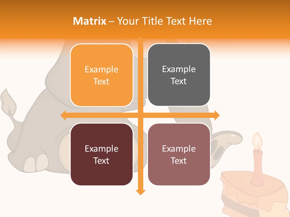 Cartoon Food Calf PowerPoint Template