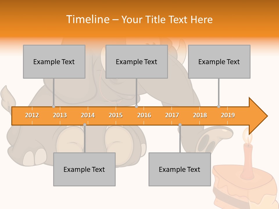Cartoon Food Calf PowerPoint Template