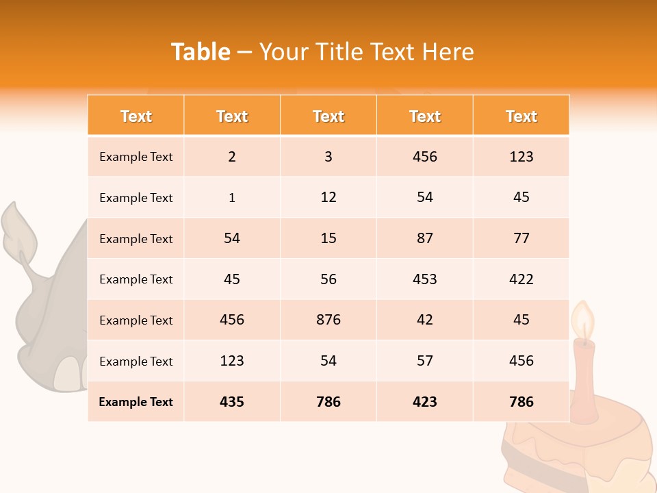 Cartoon Food Calf PowerPoint Template