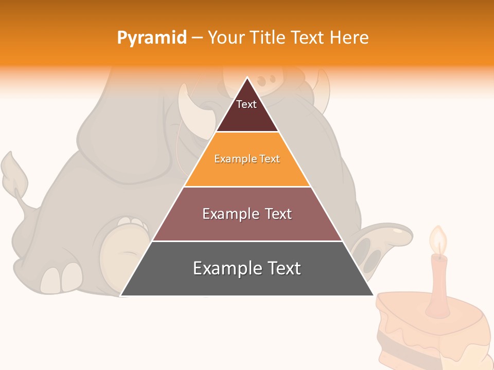 Cartoon Food Calf PowerPoint Template