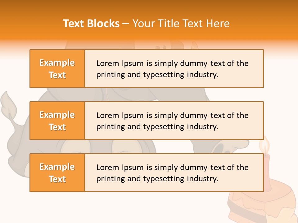 Cartoon Food Calf PowerPoint Template