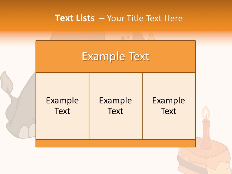 Cartoon Food Calf PowerPoint Template