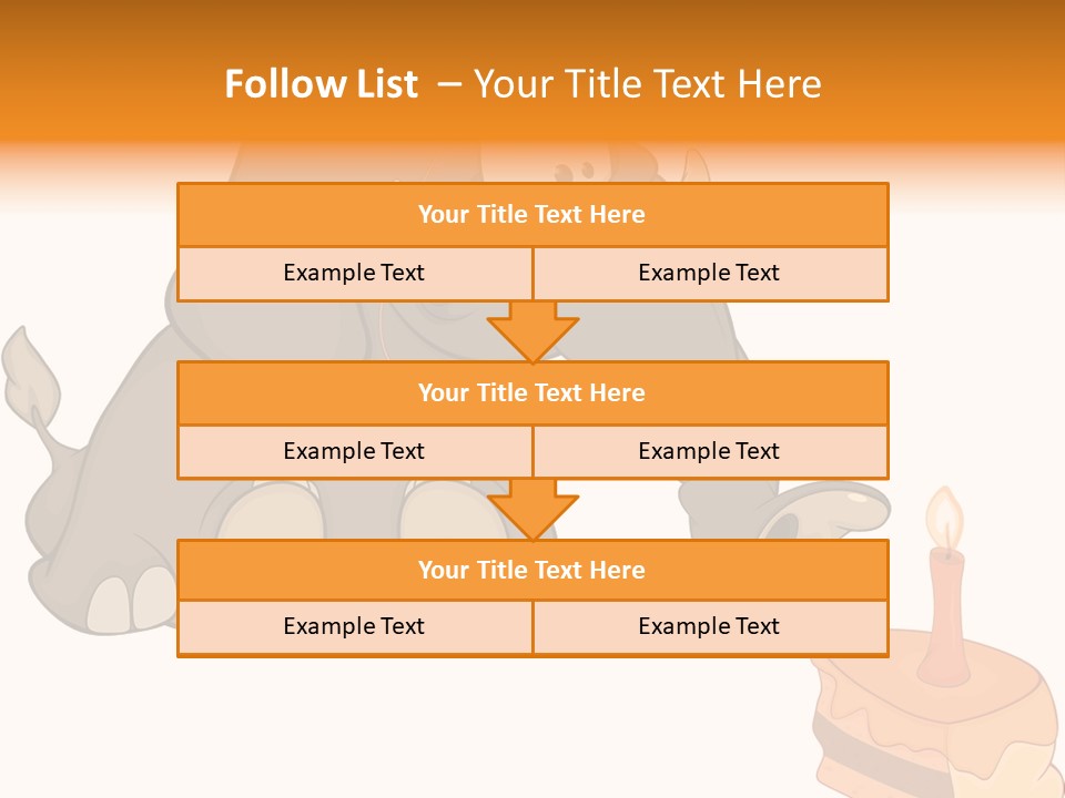Cartoon Food Calf PowerPoint Template