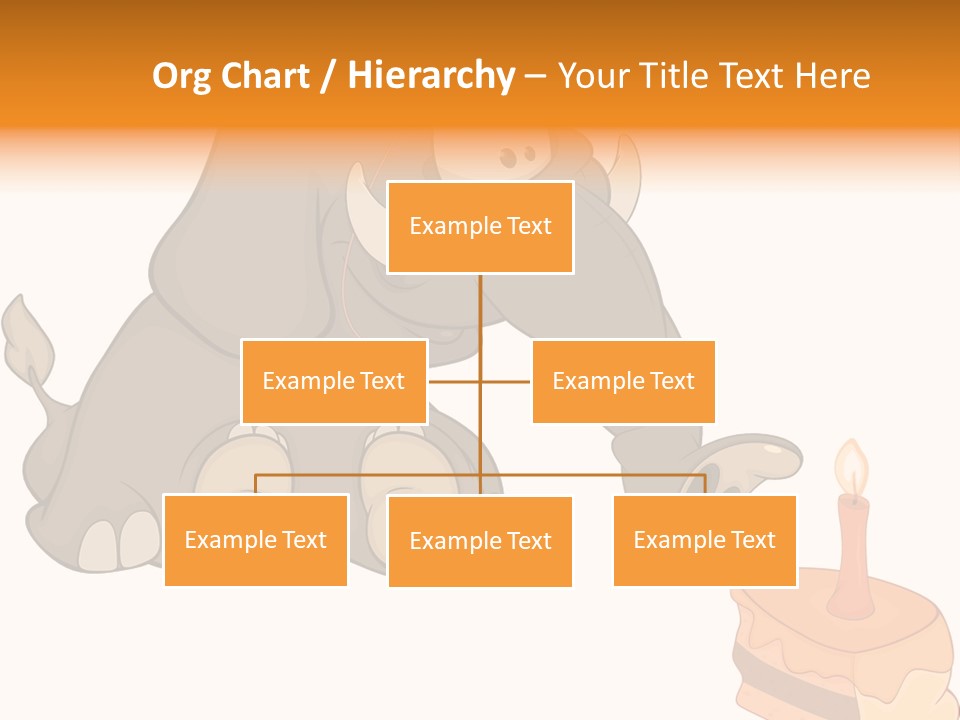 Cartoon Food Calf PowerPoint Template